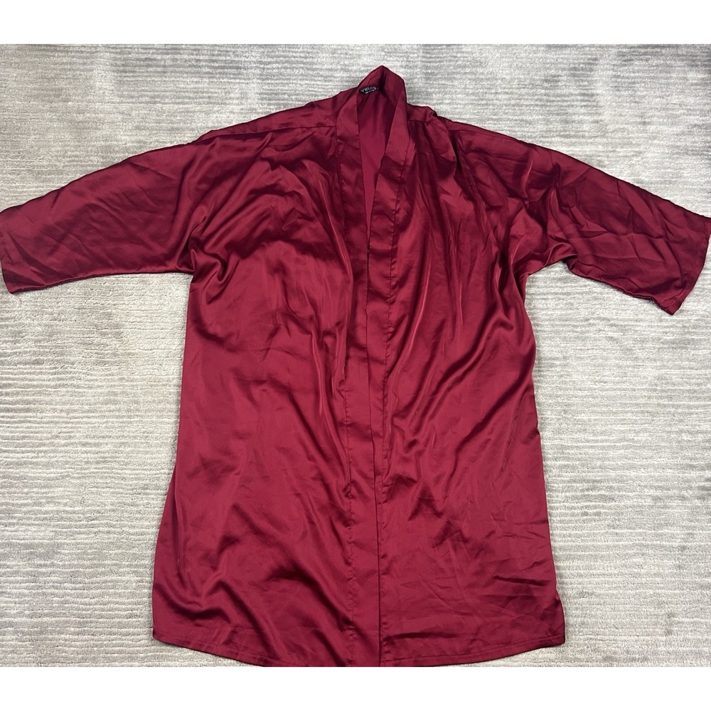 In Voland Robe Womens‎ 3X Red Short Sleeve Pockets Lightweight Missing Belt